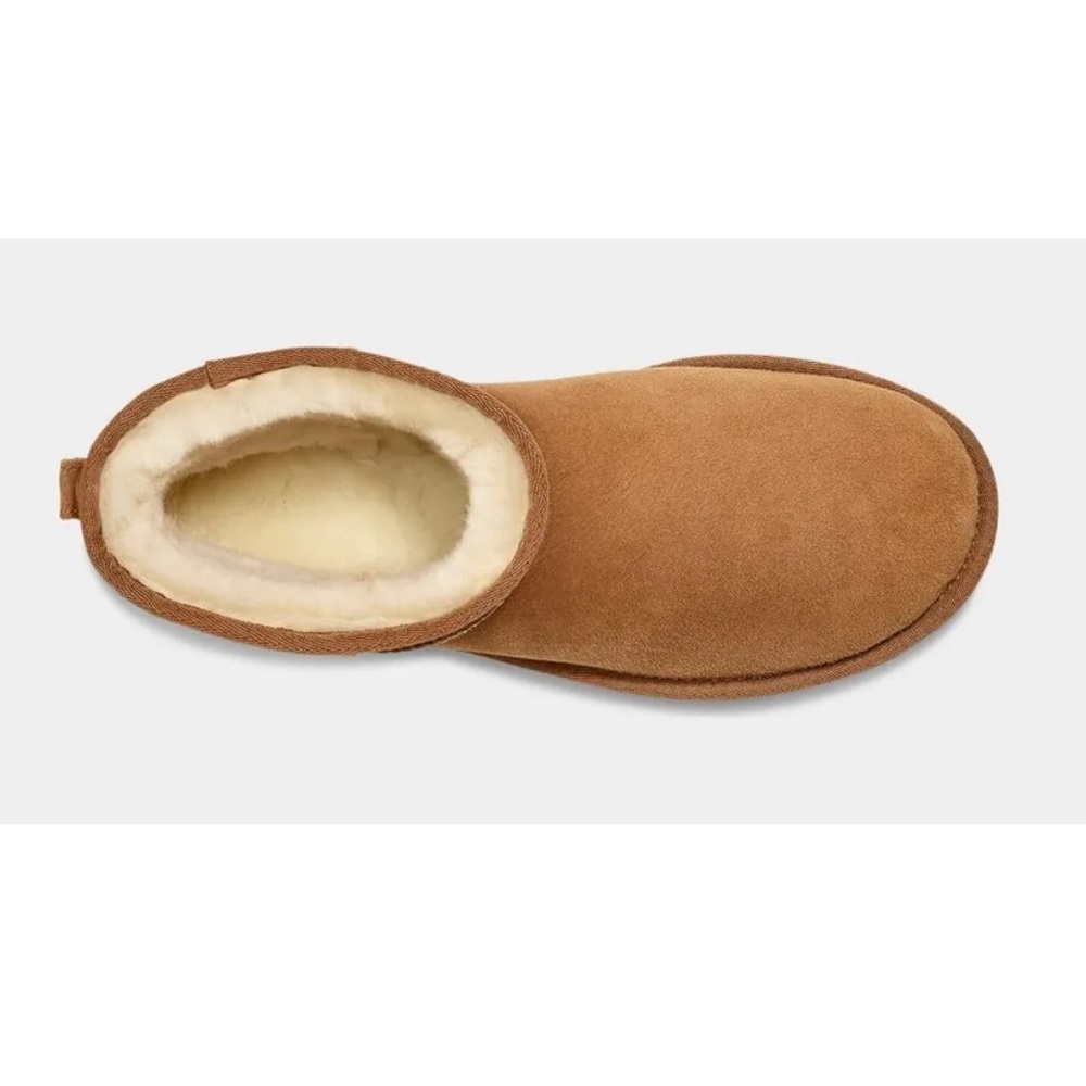 UGG Men's Classic Mini Boot Chestnut Suede Sheepskin Ankle Bootie Slip-On 16 - Picture 5 of 10